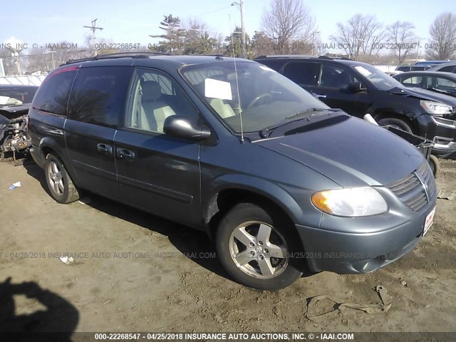 2D4GP44L26R659804 - 2006 DODGE GRAND CARAVAN SXT BLUE photo 1