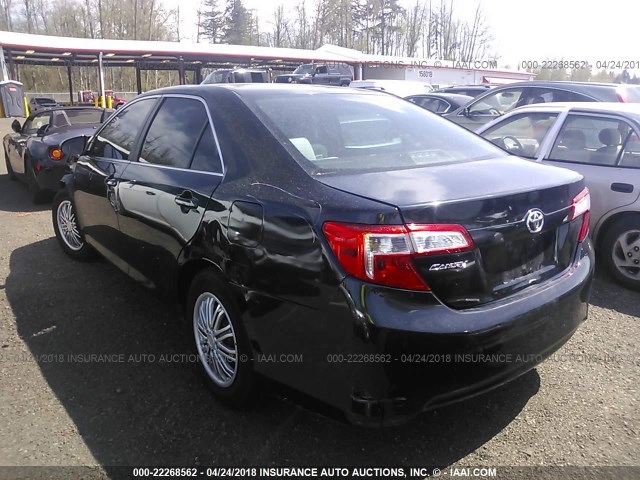 4T4BF1FK2CR223676 - 2012 TOYOTA CAMRY SE/LE/XLE Dark Blue photo 3