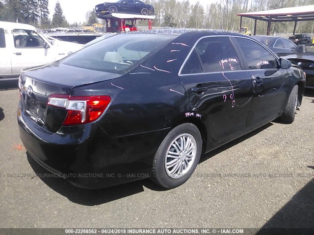 4T4BF1FK2CR223676 - 2012 TOYOTA CAMRY SE/LE/XLE Dark Blue photo 4