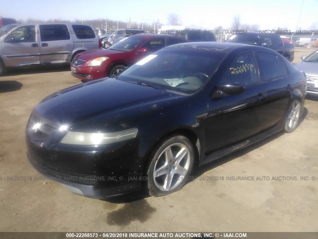 19UUA65634A019853 - 2004 ACURA TL BLACK photo 2