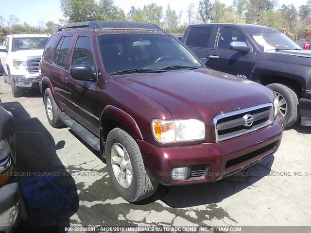 JN8DR09X53W713540 - 2003 NISSAN PATHFINDER LE/SE BURGUNDY photo 1