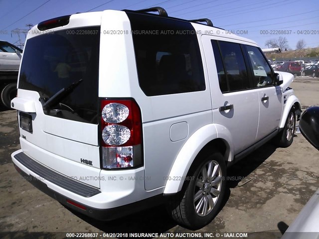 SALAG2D46DA687356 - 2013 LAND ROVER LR4 HSE WHITE photo 4