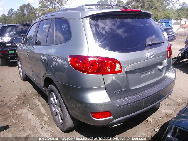 5NMSH13E57H070716 - 2007 HYUNDAI SANTA FE SE/LIMITED GREEN photo 3