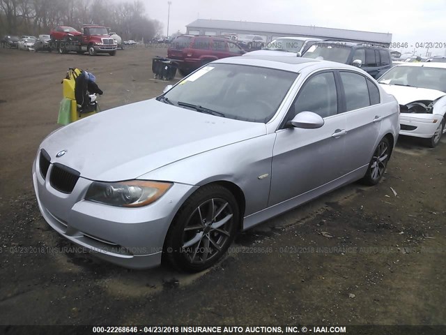 WBAVB73598VH25448 - 2008 BMW 335 I SILVER photo 2