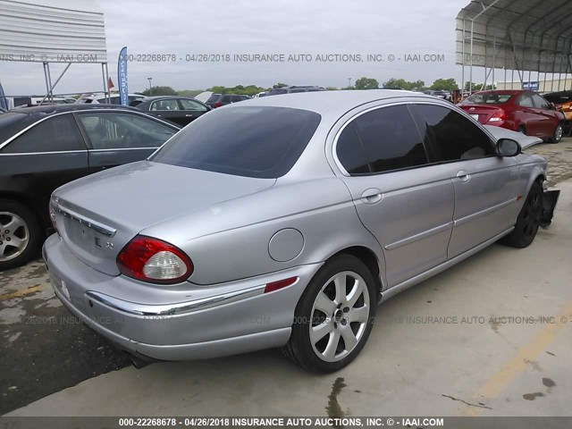 SAJEA51C94WD79712 - 2004 JAGUAR X-TYPE 3.0 SILVER photo 4