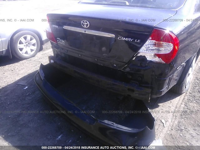 4T1BE32K43U178917 - 2003 TOYOTA CAMRY LE/XLE/SE 黑色 照片 6