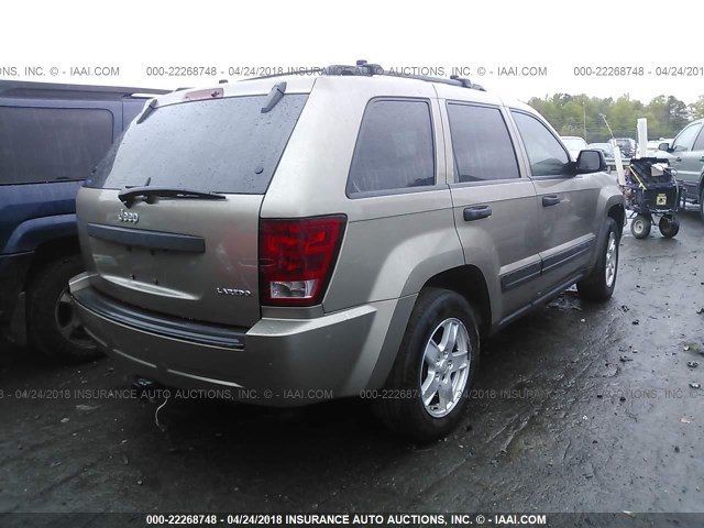 1J4GS48K75C526096 - 2005 JEEP GRAND CHEROKEE LAREDO/COLUMBIA/FREEDOM 棕色 照片 4