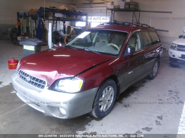 4S3BH675247618486 - 2004 SUBARU LEGACY OUTBACK AWP 橙色 照片 2