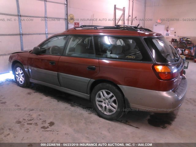 4S3BH675247618486 - 2004 SUBARU LEGACY OUTBACK AWP 橙色 照片 3