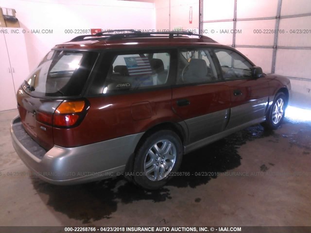 4S3BH675247618486 - 2004 SUBARU LEGACY OUTBACK AWP 橙色 照片 4
