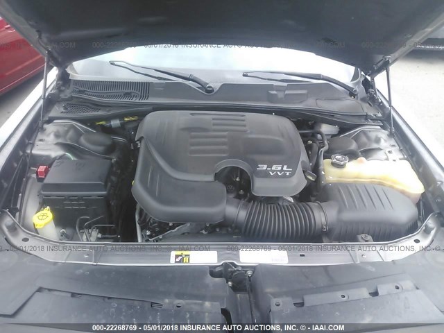 2C3CDYAG0EH298780 - 2014 DODGE CHALLENGER SXT GRAY photo 10