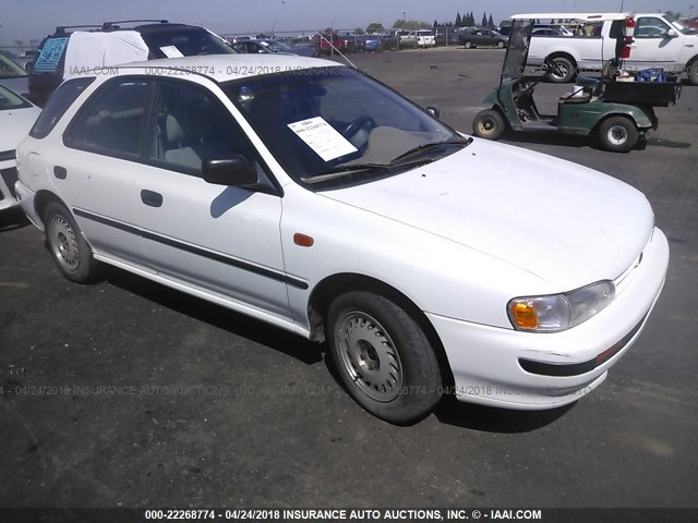 JF1GF2444PG806338 - 1993 SUBARU IMPREZA L PLUS WHITE photo 1