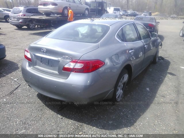 JN1BY1AR9DM602952 - 2013 INFINITI M37 X GRAY photo 4