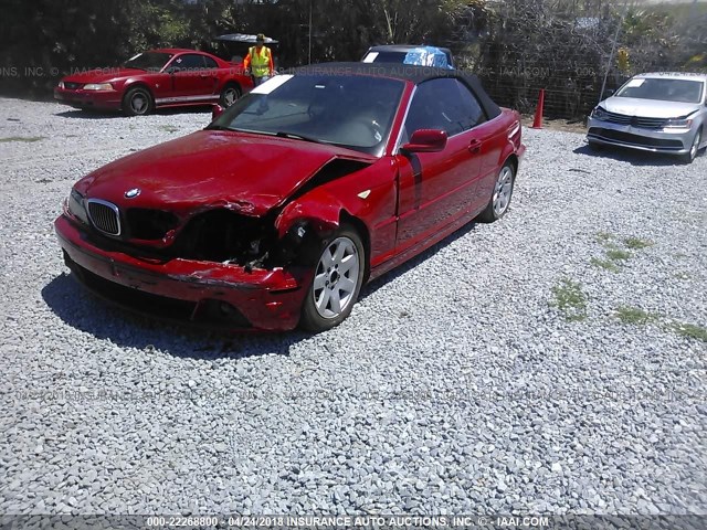 WBABW53464PL43456 - 2004 BMW 330 CI RED photo 2