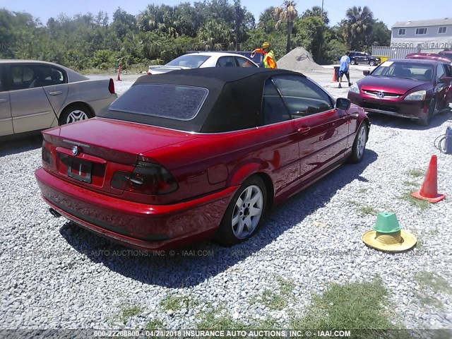 WBABW53464PL43456 - 2004 BMW 330 CI RED photo 4