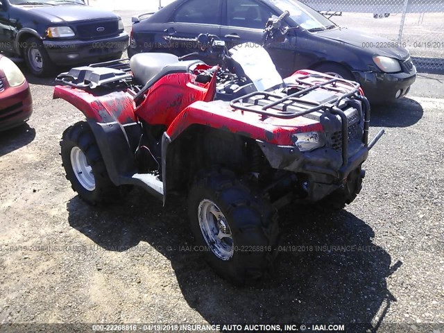 1HFTE4067E4000562 - 2014 HONDA TRX420 FE RED photo 1