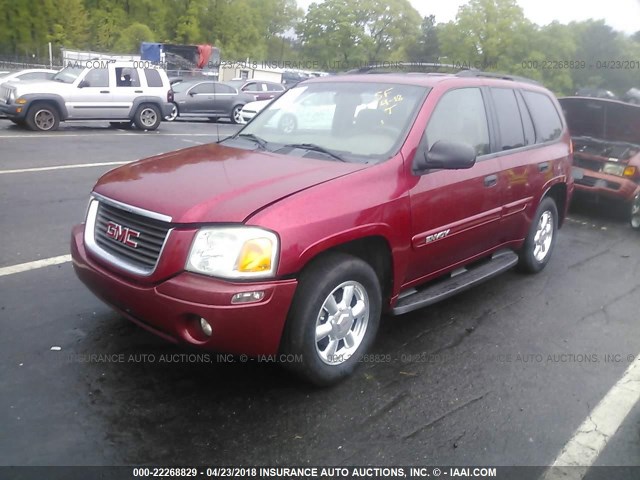 1GKDS13S542412976 - 2004 GMC ENVOY BURGUNDY photo 2