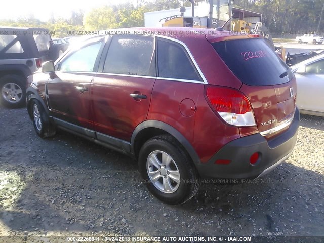 3GSALAE15AS597647 - 2010 SATURN VUE XE RED photo 3
