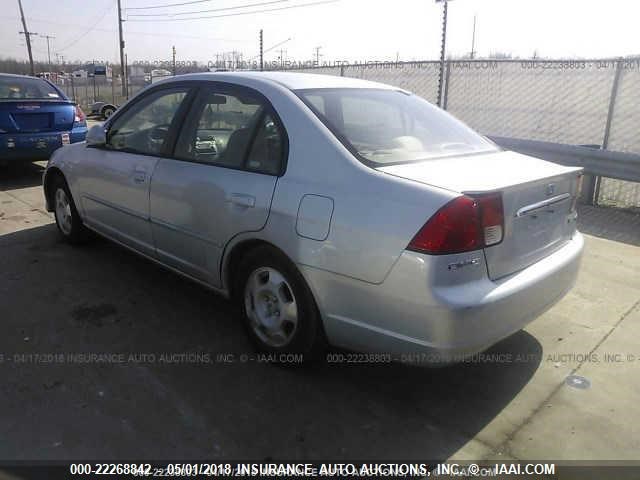 JHMES96673S018129 - 2003 HONDA CIVIC HYBRID BLUE photo 3