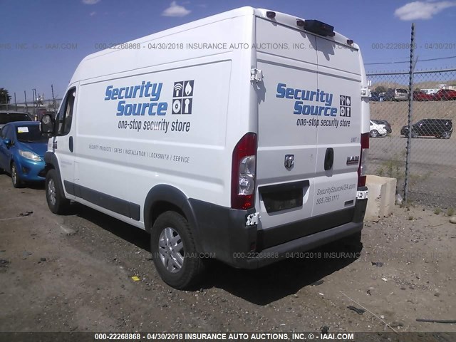 3C6TRVCD5GE117810 - 2016 RAM PROMASTER 2500 2500 HIGH WHITE photo 3