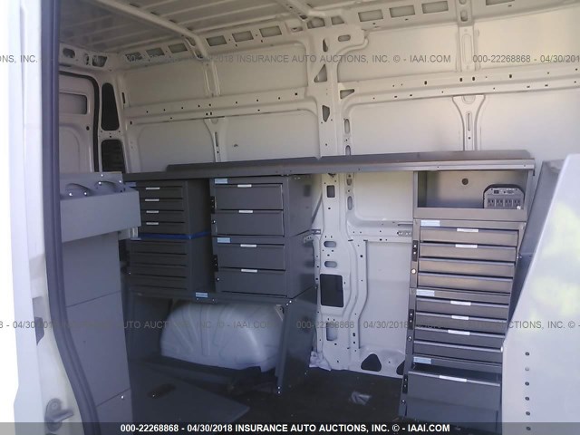 3C6TRVCD5GE117810 - 2016 RAM PROMASTER 2500 2500 HIGH WHITE photo 8