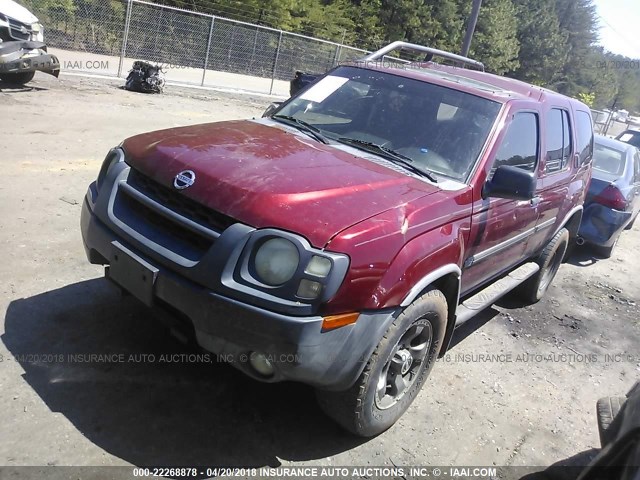 5N1ED28T44C655119 - 2004 NISSAN XTERRA XE/SE MAROON photo 2