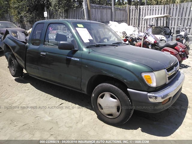 4TAVL52N0XZ400788 - 1999 TOYOTA TACOMA XTRACAB GREEN photo 1