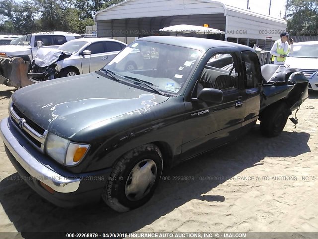 4TAVL52N0XZ400788 - 1999 TOYOTA TACOMA XTRACAB GREEN photo 2