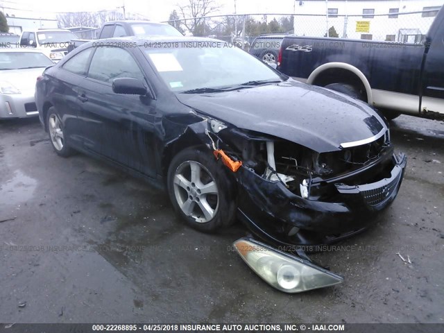 4T1CA38P74U005221 - 2004 TOYOTA CAMRY SOLARA SE/SLE BLACK photo 1