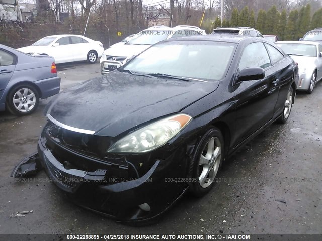 4T1CA38P74U005221 - 2004 TOYOTA CAMRY SOLARA SE/SLE BLACK photo 2