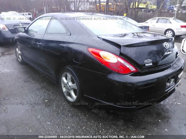 4T1CA38P74U005221 - 2004 TOYOTA CAMRY SOLARA SE/SLE BLACK photo 3