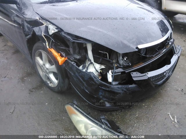 4T1CA38P74U005221 - 2004 TOYOTA CAMRY SOLARA SE/SLE შავი ფოტო 6