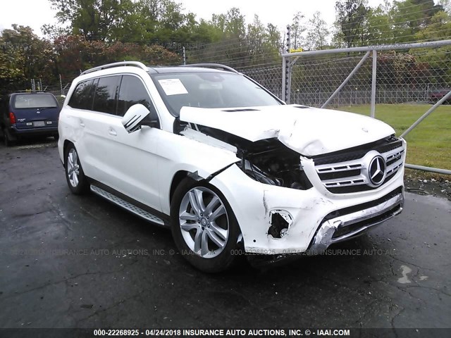 4JGDF6EEXHA824953 - 2017 MERCEDES-BENZ GLS 450 4MATIC WHITE photo 1