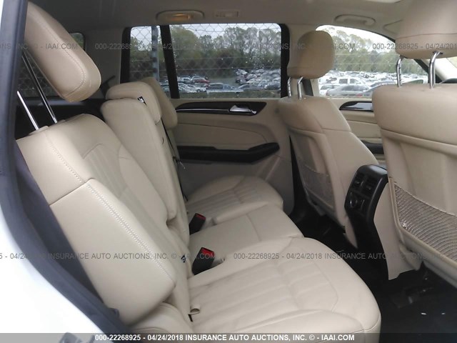 4JGDF6EEXHA824953 - 2017 MERCEDES-BENZ GLS 450 4MATIC WHITE photo 8