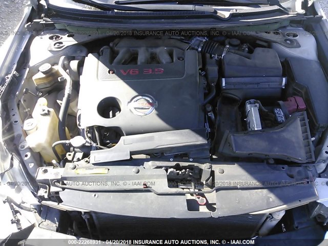 1N4BL21E47C182838 - 2007 NISSAN ALTIMA 3.5SE/3.5SL SILVER photo 10