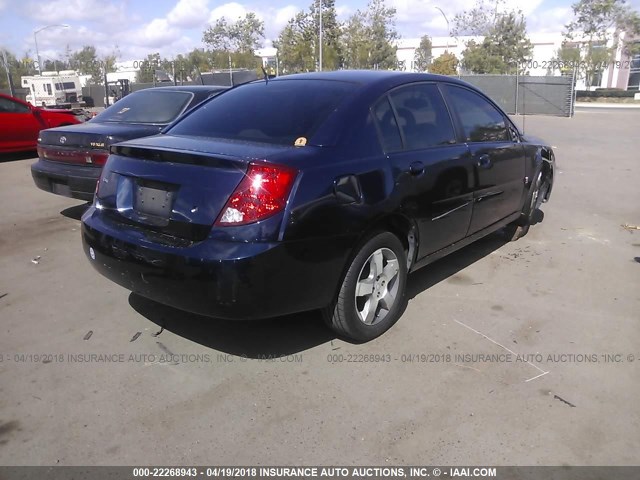 1G8AL58F87Z188509 - 2007 SATURN ION LEVEL 3 BLUE photo 4