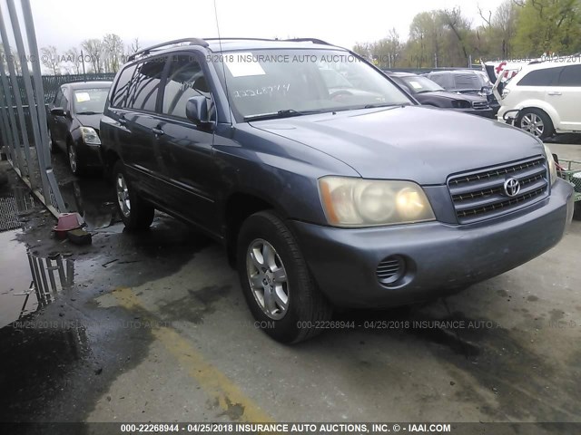 JTEHF21A830140897 - 2003 TOYOTA HIGHLANDER LIMITED BLUE photo 1