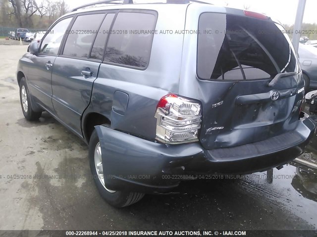 JTEHF21A830140897 - 2003 TOYOTA HIGHLANDER LIMITED BLUE photo 6