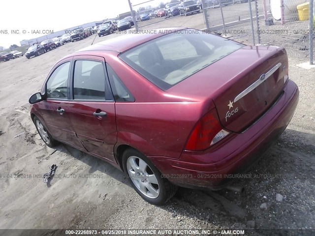 1FAFP38371W144767 - 2001 FORD FOCUS ZTS RED photo 3