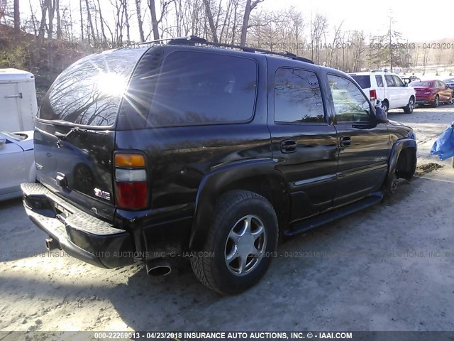 1GKEK63U74J208060 - 2004 GMC YUKON DENALI BLACK photo 4