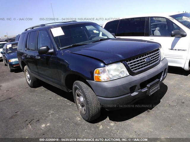 1FMZU62K03ZA84507 - 2003 FORD EXPLORER XLS/XLS SPORT BLUE photo 1