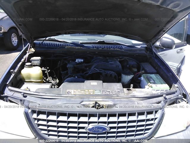 1FMZU62K03ZA84507 - 2003 FORD EXPLORER XLS/XLS SPORT BLUE photo 10