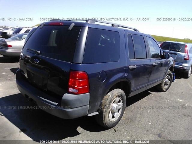 1FMZU62K03ZA84507 - 2003 FORD EXPLORER XLS/XLS SPORT BLUE photo 4