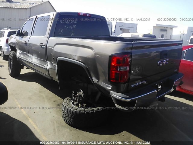 3GTU2UEC5EG230271 - 2014 GMC SIERRA K1500 SLE BROWN photo 3