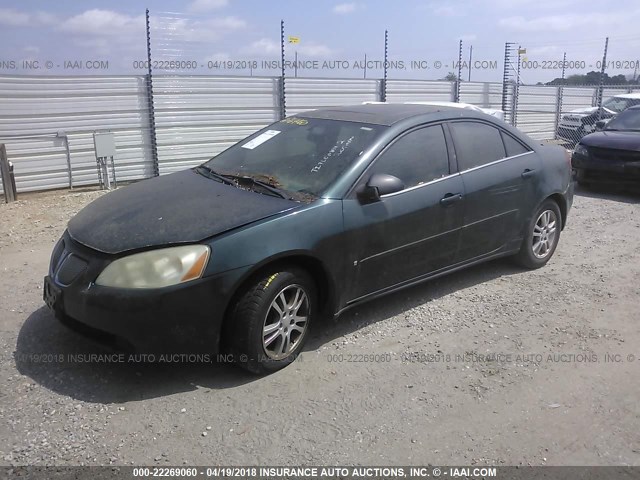 1G2ZG558364111419 - 2006 PONTIAC G6 SE1 GREEN photo 2