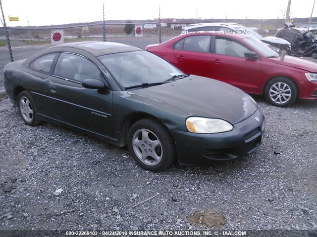 4B3AG42H21E109204 - 2001 DODGE STRATUS SE GREEN photo 1