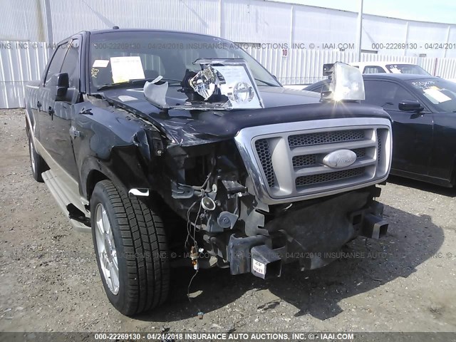 1FTPW12V67KA71634 - 2007 FORD F150 SUPERCREW BLACK photo 6