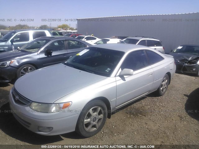 2T1CF28P8YC291633 - 2000 TOYOTA CAMRY SOLARA SE/SLE SILVER photo 2