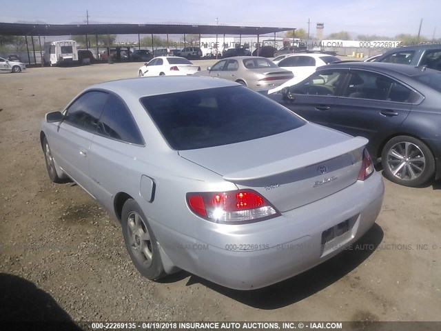 2T1CF28P8YC291633 - 2000 TOYOTA CAMRY SOLARA SE/SLE SILVER photo 3