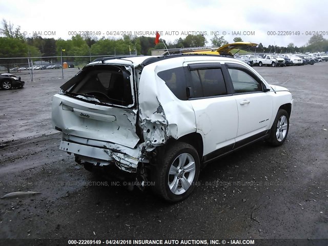 1C4NJCBA5CD518645 - 2012 JEEP COMPASS SPORT WHITE photo 4